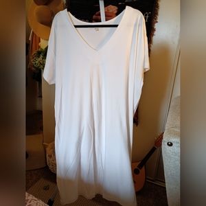 White two extra large dress